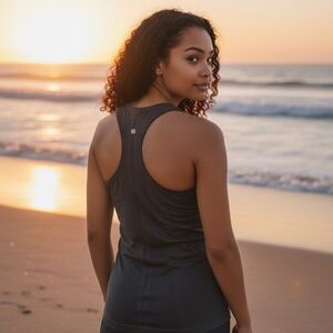 lululemon athletica Olive Green Tank Top